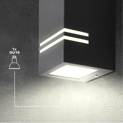 Екстериорен аплик QUAZAR 1xGU10/11W/230V IP44