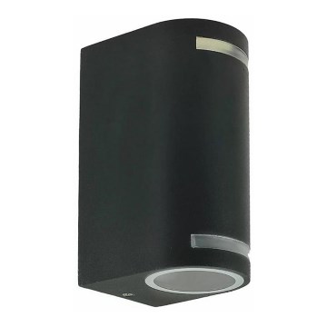 Екстериорен аплик QUAZAR9 2xGU10/11W/230V IP44 сив