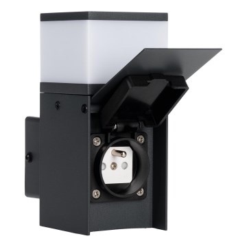 Екстериорен аплик с букса DASTEN 1xG9/11W/230V IP44 черен