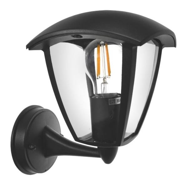 Екстериорен аплик SURVA 1xE27/60W/230V IP44 черен