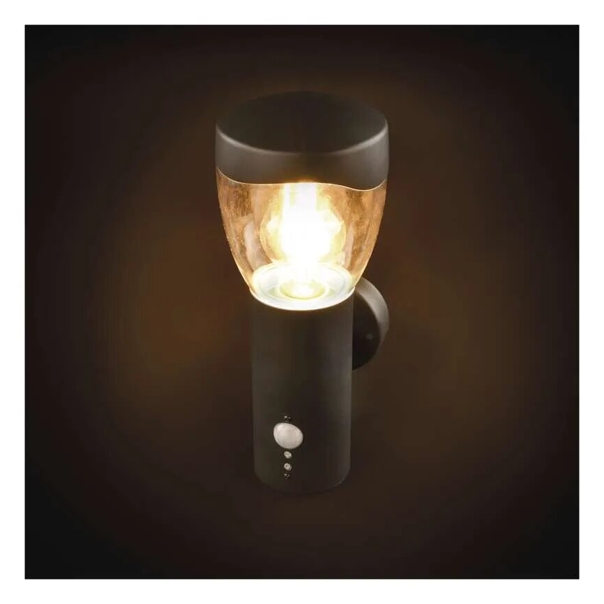 Екстериорен аплик със сензор ARTEO 1xE27/15W/230V IP44