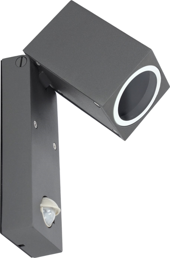 Екстериорен аплик със сензор QUAZAR 1xGU10/35W/230V IP44 сив