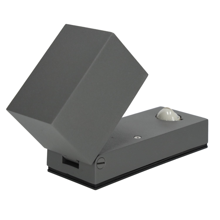 Екстериорен аплик със сензор QUAZAR 1xGU10/35W/230V IP44 сив