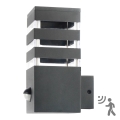 Екстериорен аплик със сензор TEKSAS 1xE27/12W/230V IP44 антрацит