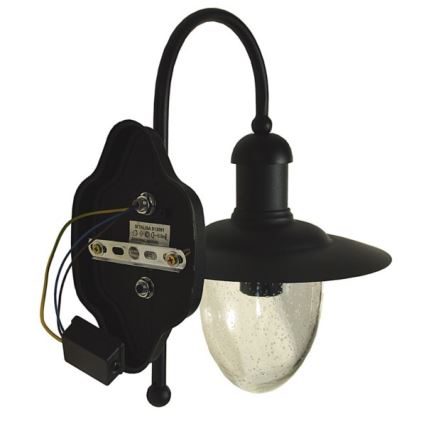 Екстериорен аплик TALISA 1xE27/60W/230V IP44 черен