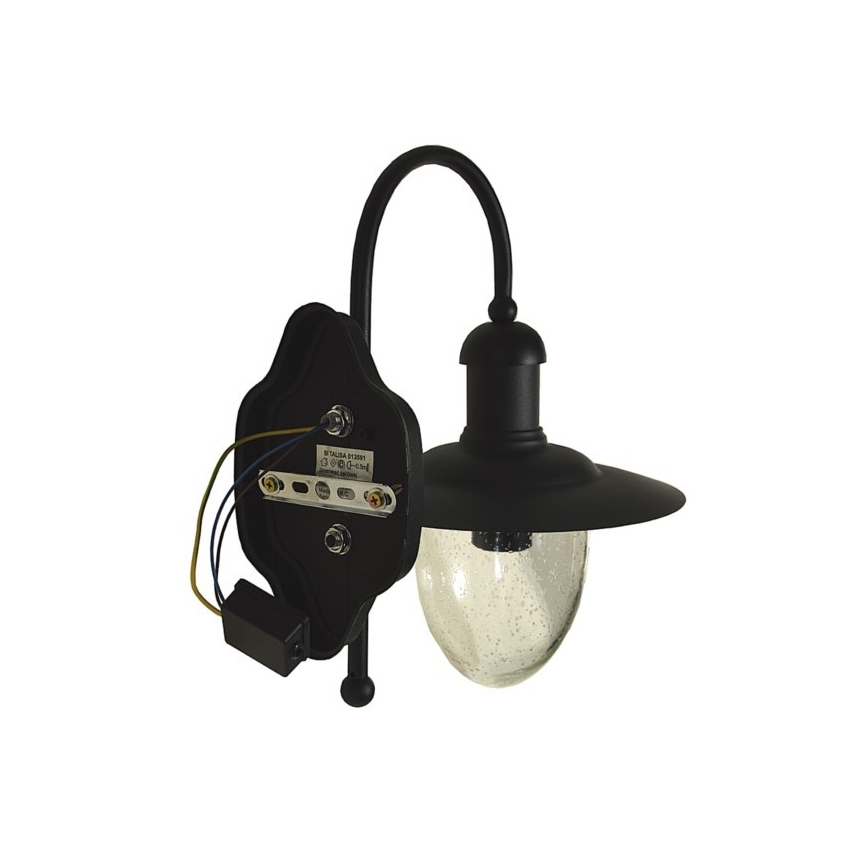 Екстериорен аплик TALISA 1xE27/60W/230V IP44 черен