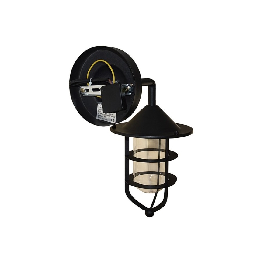 Екстериорен аплик TAMA 1xE27/60W/230V IP44 черен