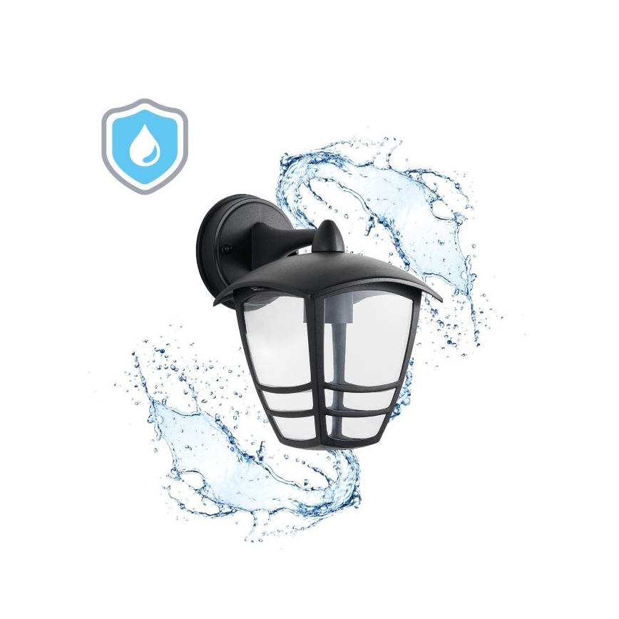 Екстериорен аплик TEVIO KD 1xE27/60W/230V IP54 черен