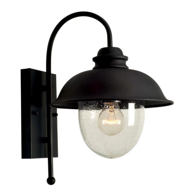 Екстериорен аплик ZUNA 1xE27/60W/230V IP44 черен