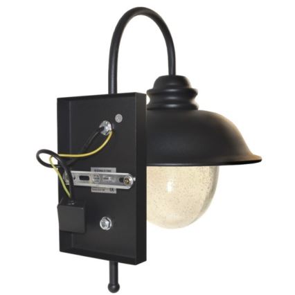 Екстериорен аплик ZUNA 1xE27/60W/230V IP44 черен