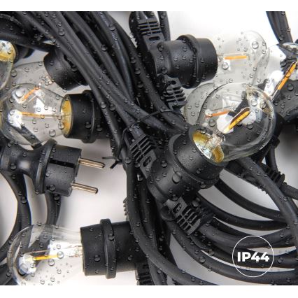 Екстериорен декоративни лампички MIMOSA 10xE27/1,3W/230V IP44 10 m