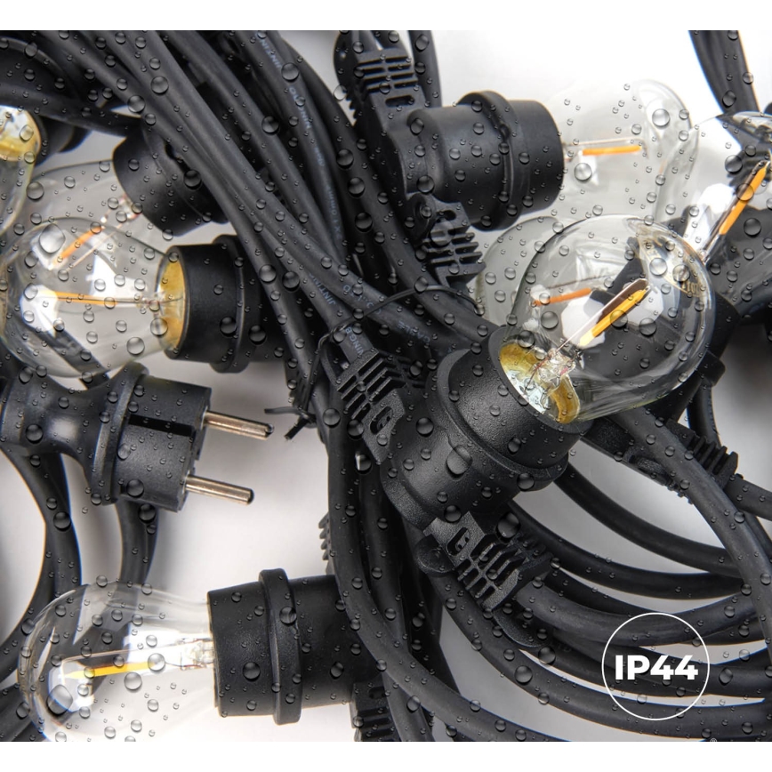 Екстериорен декоративни лампички MIMOSA 10xE27/1,3W/230V IP44 10 m