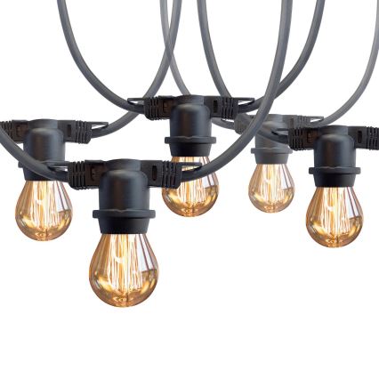 Екстериорен декоративни лампички MIMOSA 10xE27/1,3W/230V IP44 10 m