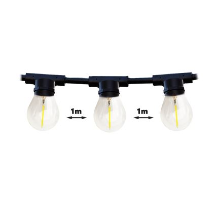 Екстериорен декоративни лампички MIMOSA 10xE27/1,3W/230V IP44 10 m