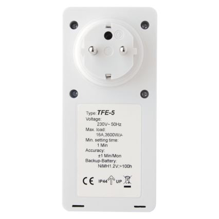 Екстериорен дигитален таймер 230V/16A IP44