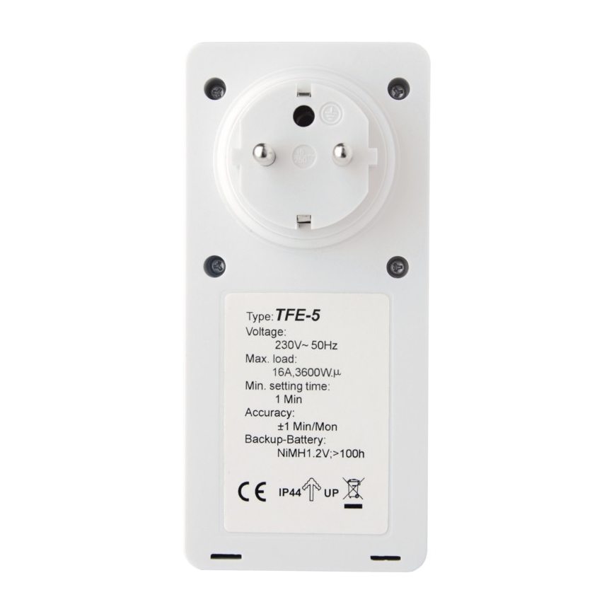 Екстериорен дигитален таймер 230V/16A IP44