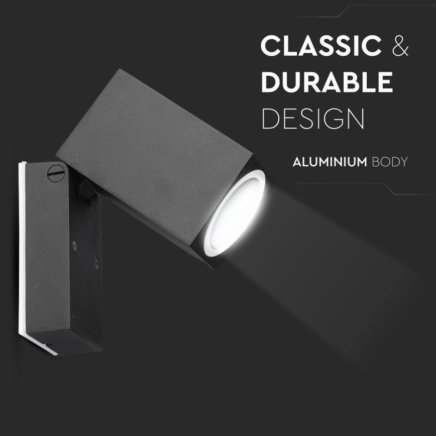 Екстериорен гъвкав аплик 1xGU10/35W/230V IP44 черен