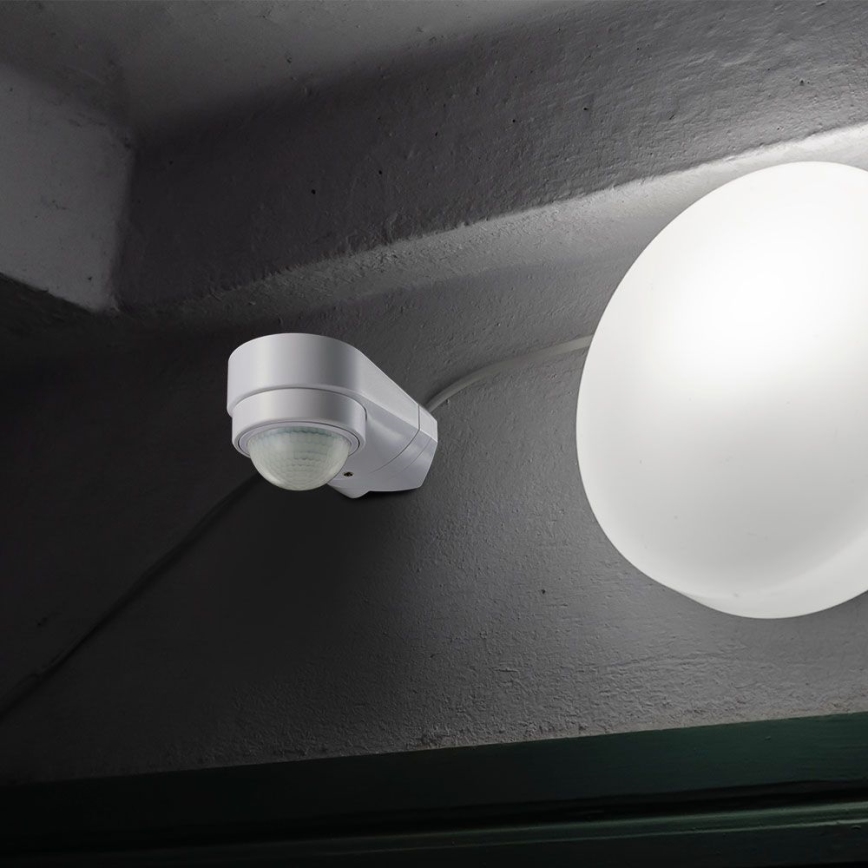 Екстериорен инфрачервен сензор за движение 240° 600W/230V IP65 бял
