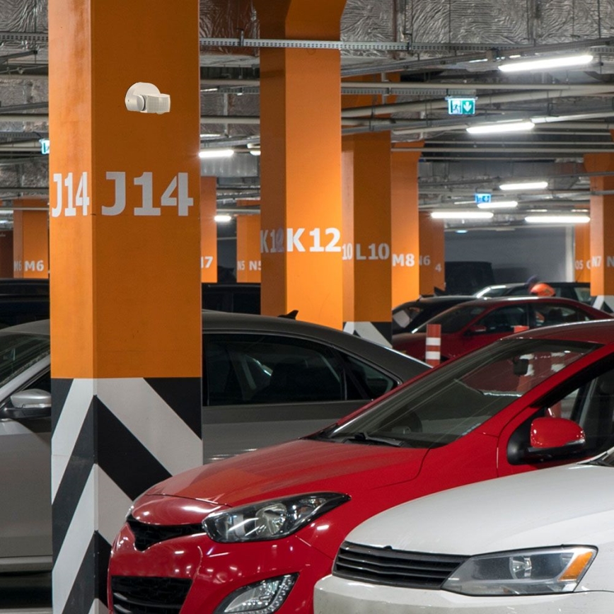 Екстериорен инфрачервен сензор за движение 180/360° 600W/230V IP65 бял