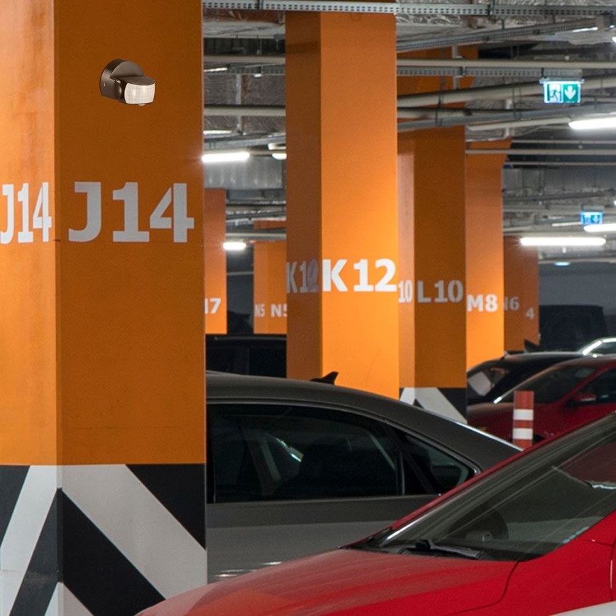 Екстериорен инфрачервен сензор за движение 180/360° 600W/230V IP65 черен