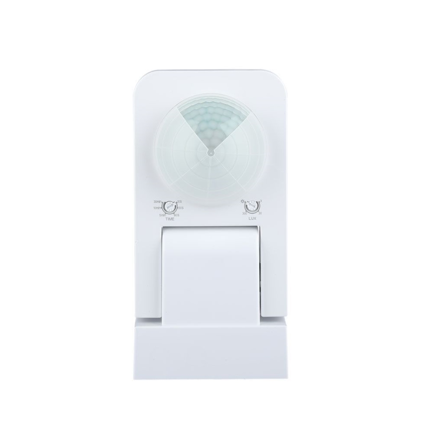 Екстериорен инфрачервен сензор за движение 360° 1000W/230V IP65 бял