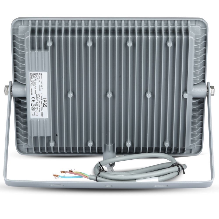 LED Прожектор SAMSUNG CHIP LED/100W/230V 4000K IP65 сив