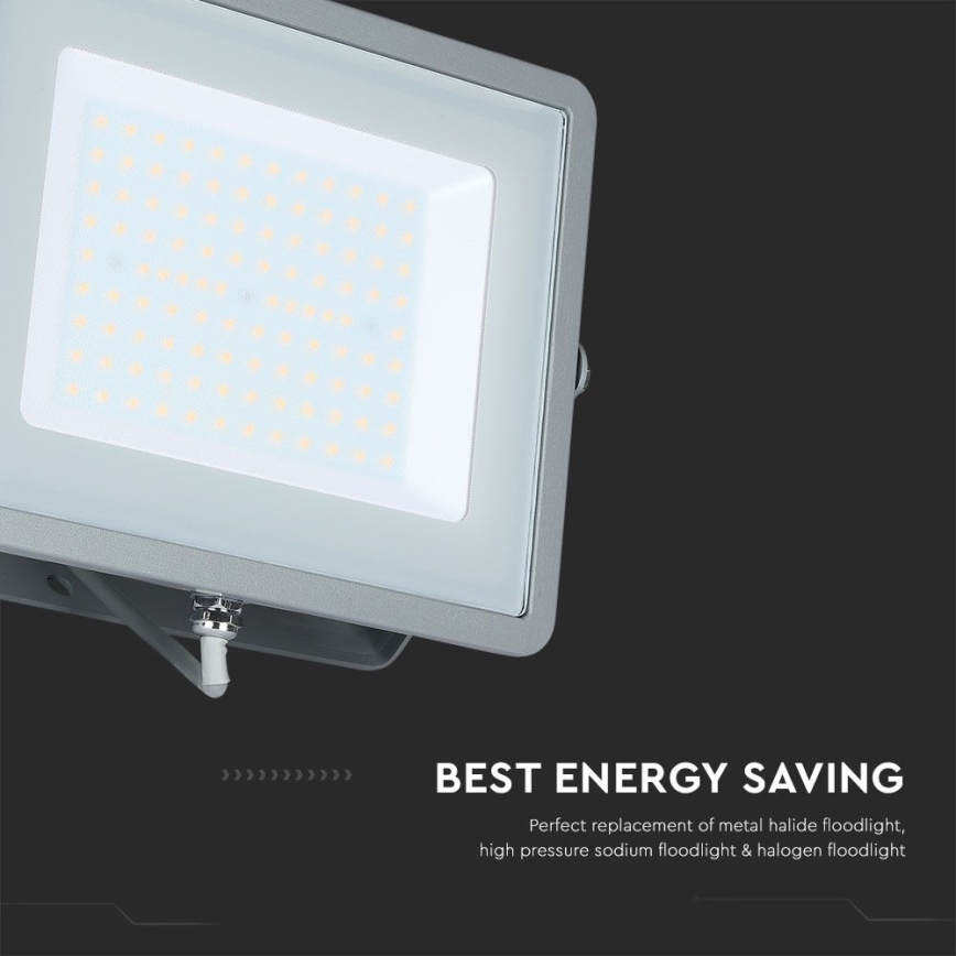 LED Прожектор SAMSUNG CHIP LED/100W/230V 4000K IP65 сив