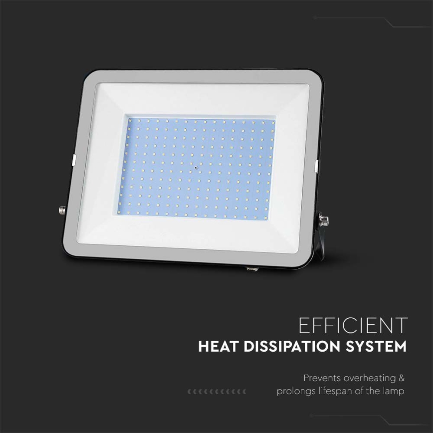 Екстериорен LED прожектор SAMSUNG CHIP LED/200W/230V 4000K IP65 черен