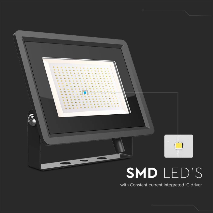 Екстериорен LED прожектор LED/200W/230V 4000K IP65 черен