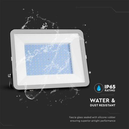 Екстериорен LED прожектор SAMSUNG CHIP LED/200W/230V 4000K IP65 черен