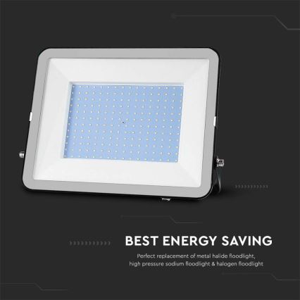Екстериорен LED прожектор SAMSUNG CHIP LED/200W/230V 4000K IP65 черен