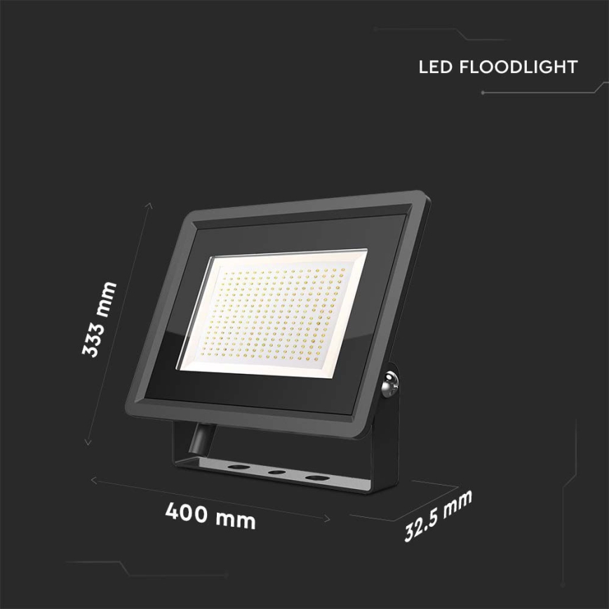 Екстериорен LED прожектор LED/200W/230V 6500K IP65 черен