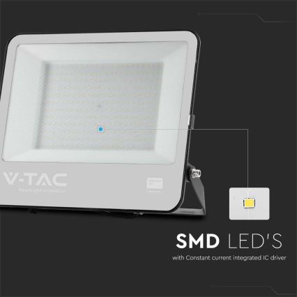 Екстериорен LED прожектор SAMSUNG CHIP LED/200W/230V 6500K IP65 черен