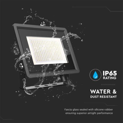 Екстериорен LED прожектор LED/200W/230V 6500K IP65 черен