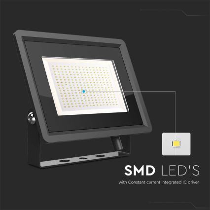 Екстериорен LED прожектор LED/200W/230V 6500K IP65 черен