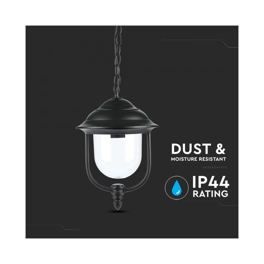 Екстериорен пендел 1xE27/60W/230V IP44 черен