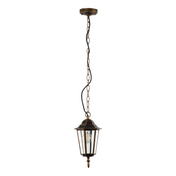 Екстериорен пендел ARRAIA 1xE27/15W/230V IP44 бронзова патина