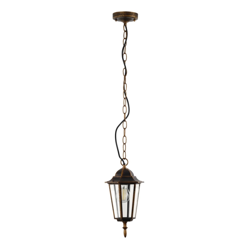 Екстериорен пендел ARRAIA 1xE27/15W/230V IP44 бронзова патина