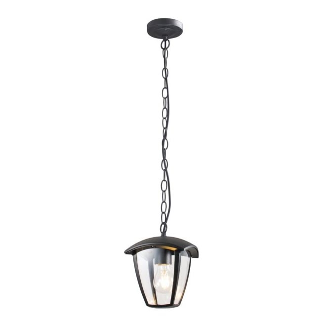 Екстериорен пендел SURVA 1xE27/60W/230V IP44 черен