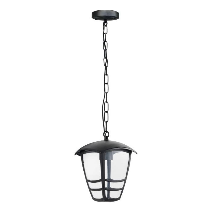 Екстериорен пендел TEVIO 1xE27/60W/230V IP54 черен