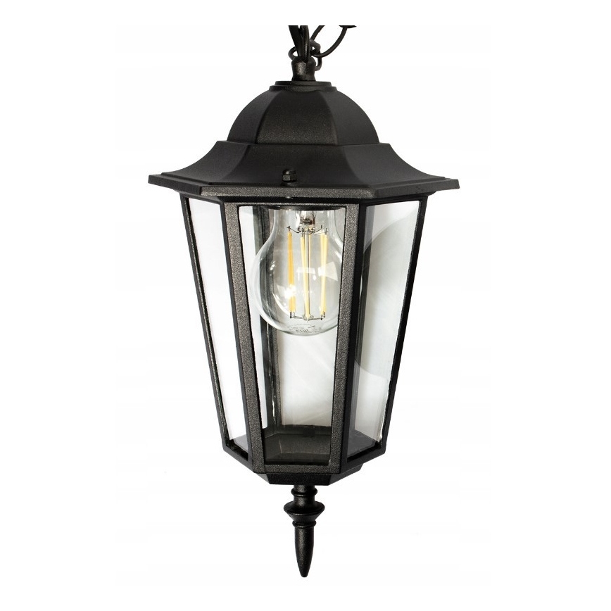 Екстериорен полилей 1xE27/20W/230V IP43 черен