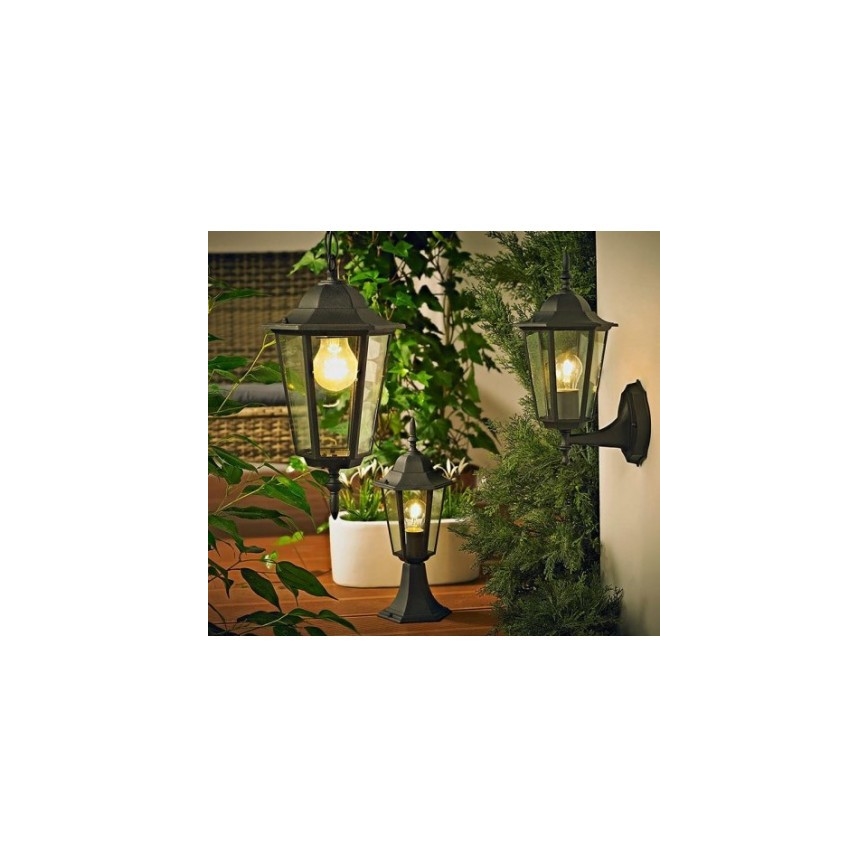 Екстериорен полилей 1xE27/20W/230V IP43 черен