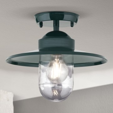 Екстериорен полилей за повърхностен монтаж EDWARD 1xE27/60W/230V IP44 зелен