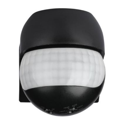 Екстериорен сензор за движение 230V IP44 черен