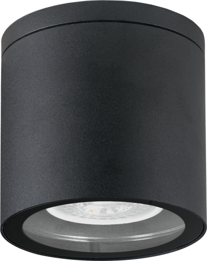 Екстериорен спот 1xGU10/35W/230V IP54 кръгъл черен