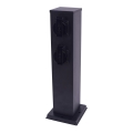 Екстериорен стълб с контакти 2Z SCHUKO 230V IP44 40 см черен