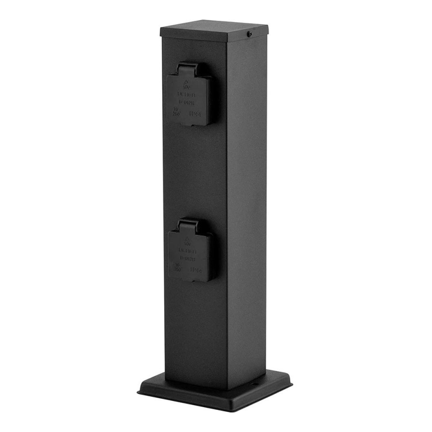 Екстериорен стълб с контакти 4Z SCHUKO 230V антрацит IP44