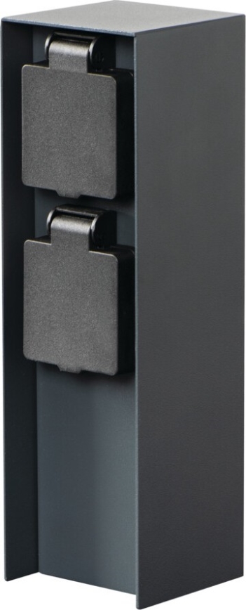 Екстериорен стълб с контакти DASTO 2Z Type E 230V IP44 антрацит