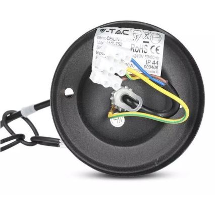 Екстериорен висящ полилей 1xE27/40W/230V IP44 черен
