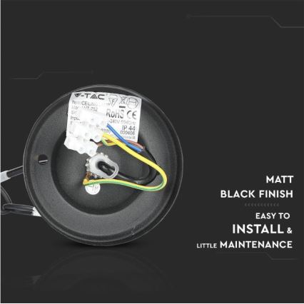 Екстериорен висящ полилей 1xE27/40W/230V IP44 черен